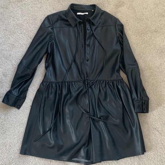 Rebecca Taylor Vegan Leather Romper - Picture 2 of 14